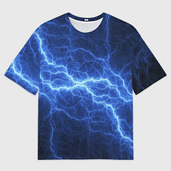 Мужская футболка оверсайз Разряд электричества