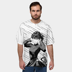 Футболка оверсайз мужская Фубуки и Тацумаки, цвет: 3D-принт — фото 2