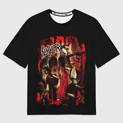 Футболка оверсайз мужская Slayer ад, цвет: 3D-принт
