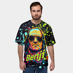 Футболка оверсайз мужская Benji, цвет: 3D-принт — фото 2
