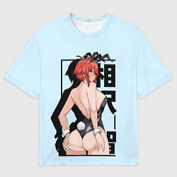 Футболка оверсайз мужская Томо кролик, цвет: 3D-принт