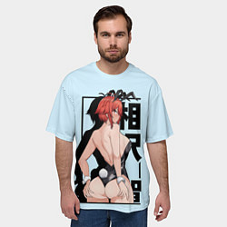 Футболка оверсайз мужская Томо кролик, цвет: 3D-принт — фото 2