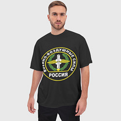 Футболка оверсайз мужская ВВС - Россия, цвет: 3D-принт — фото 2