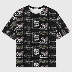 Мужская футболка оверсайз Hello summer time
