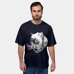 Футболка оверсайз мужская Кабан Иноскэ Хасибира, цвет: 3D-принт — фото 2