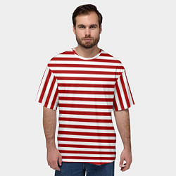 Футболка оверсайз мужская Тельняшка краповая Спецназ МВД, цвет: 3D-принт — фото 2