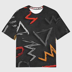 Мужская футболка оверсайз Паттерн фигуры