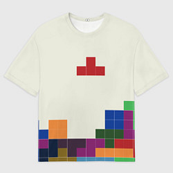 Футболка оверсайз мужская Поиграем в Тетрис, цвет: 3D-принт