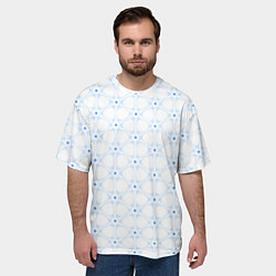 Футболка оверсайз мужская Ясна3 - Небесная структура светлый, цвет: 3D-принт — фото 2