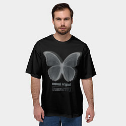 Футболка оверсайз мужская Butterfly unusualy original, цвет: 3D-принт — фото 2