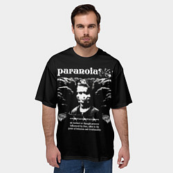 Футболка оверсайз мужская Paranoia trend, цвет: 3D-принт — фото 2