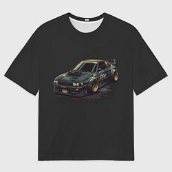 Футболка оверсайз мужская Nissan Skyline 2000 gtr, цвет: 3D-принт