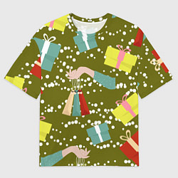 Футболка оверсайз мужская Подарки и сувениры, цвет: 3D-принт