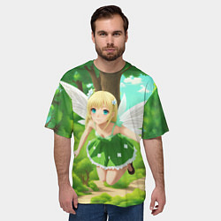 Футболка оверсайз мужская Лесная феечка, цвет: 3D-принт — фото 2