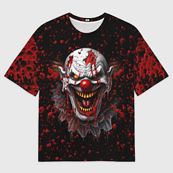 Футболка оверсайз мужская Страшный клоун, цвет: 3D-принт