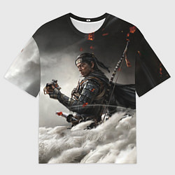 Футболка оверсайз мужская Ghost of Tsushima game, цвет: 3D-принт