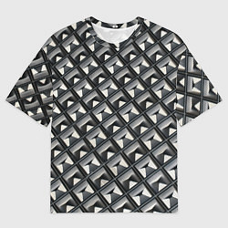 Футболка оверсайз мужская Текстура металла, цвет: 3D-принт