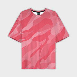 Мужская футболка оверсайз Pink military