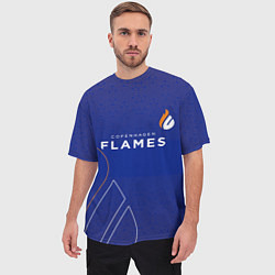 Футболка оверсайз мужская Форма Copenhagen Flames, цвет: 3D-принт — фото 2