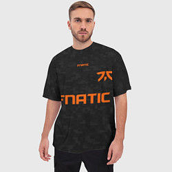 Футболка оверсайз мужская Форма Fnatic pixels, цвет: 3D-принт — фото 2