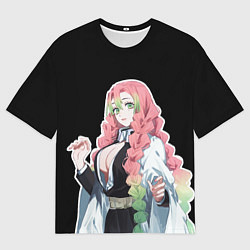 Футболка оверсайз мужская Мицури канроджи - минимализм, цвет: 3D-принт