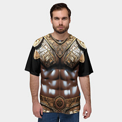 Футболка оверсайз мужская Африканский воин, цвет: 3D-принт — фото 2