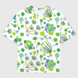 Футболка оверсайз мужская Green bloom, цвет: 3D-принт