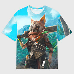 Футболка оверсайз мужская Biomutant, цвет: 3D-принт