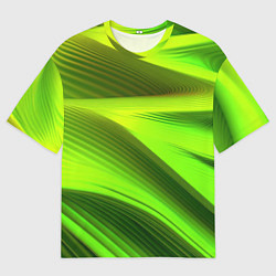 Мужская футболка оверсайз Светлый зеленый абстрактный фон