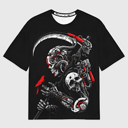 Мужская футболка оверсайз Cyberpunk death
