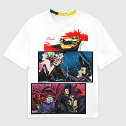 Футболка оверсайз мужская Аниме Red Line, цвет: 3D-принт