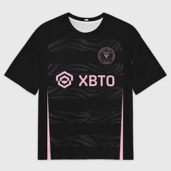 Футболка оверсайз мужская ФК Интер Майами форма гостевая, цвет: 3D-принт