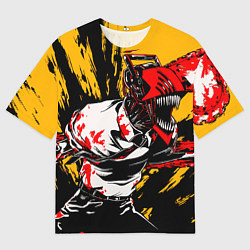 Футболка оверсайз мужская Человек бензопила chainsaw man, цвет: 3D-принт
