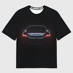 Футболка оверсайз мужская BMW - red eyes, цвет: 3D-принт