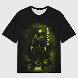 Футболка оверсайз мужская Леммингс - Смертельная игра мёртвой горы, цвет: 3D-принт