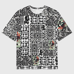 Мужская футболка оверсайз Орнамент древних цивилизаций