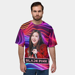Футболка оверсайз мужская Blackpink Rose, цвет: 3D-принт — фото 2