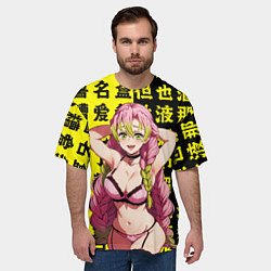 Футболка оверсайз мужская Мицури Канроджу - Клинок рассекающий демонов, цвет: 3D-принт — фото 2