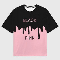 Футболка оверсайз мужская Blackpink - краски, цвет: 3D-принт