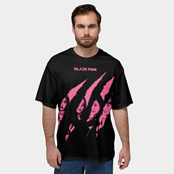 Футболка оверсайз мужская Blackpink Tearing with claws, цвет: 3D-принт — фото 2