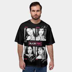 Футболка оверсайз мужская Blackpink K-pop girl, цвет: 3D-принт — фото 2