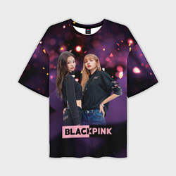 Футболка оверсайз мужская Blackpink purple, цвет: 3D-принт