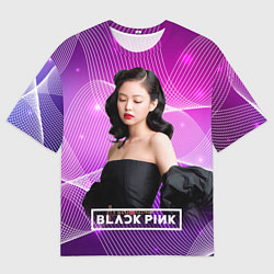 Футболка оверсайз мужская BlackPink Jennie, цвет: 3D-принт