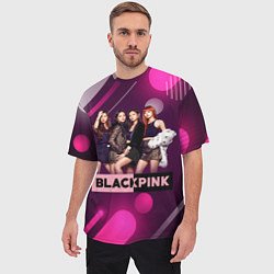 Футболка оверсайз мужская Kpop Blackpink, цвет: 3D-принт — фото 2