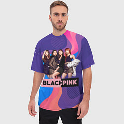 Футболка оверсайз мужская K-pop Blackpink girls, цвет: 3D-принт — фото 2