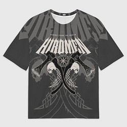 Футболка оверсайз мужская Vikings hirdmen, цвет: 3D-принт