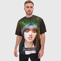 Футболка оверсайз мужская Blackpink Lisa, цвет: 3D-принт — фото 2