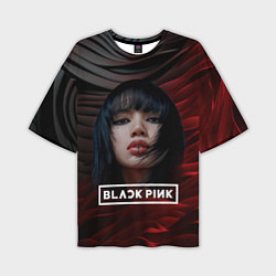 Футболка оверсайз мужская Blackpink red and black, цвет: 3D-принт