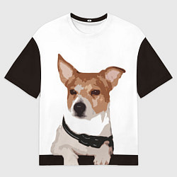 Футболка оверсайз мужская Джек-рассел терьер, цвет: 3D-принт