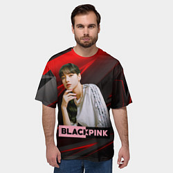 Футболка оверсайз мужская Lisa Blackpink kpop, цвет: 3D-принт — фото 2